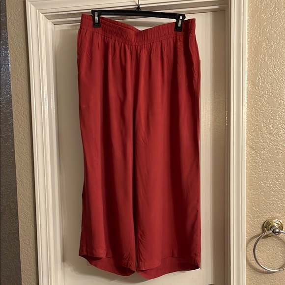 Pants - Bricks Red Wide-Leg Pants size 1X